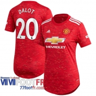 Maillot de foot Manchester United Diogo Dalot #20 Domicile Femme 2020 2021