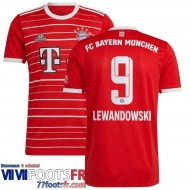Maillot De Foot Bayern Munich Domicile Homme 2022 2023 Lewandowski 9