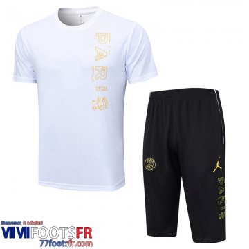 Survetement T Shirt PSG Blanc Homme 2023 2024 TG769