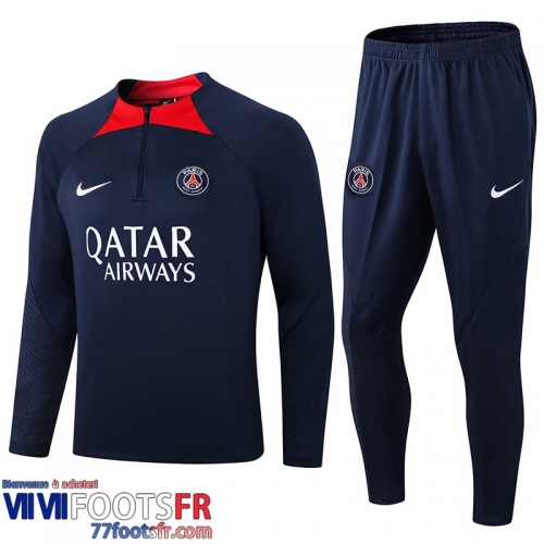 Survetement de Foot PSG Paris bleu Homme 2022 2023 TG467