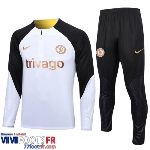 Survetement de Foot Chelsea Blanc Homme 2023 2024 A16