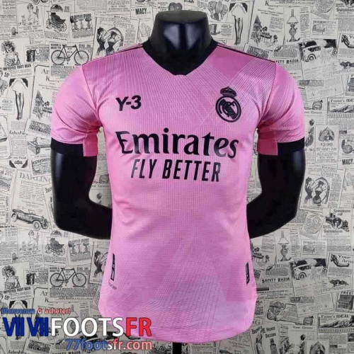 Maillot De Foot Real Madrid Version joint Y3 rose Homme 2022 2023 Version Fuite
