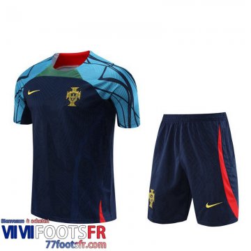 Survetement T Shirt Portugal bleu marine Homme 2022 2023 TG656