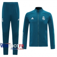 77footfr Veste Foot Real Madrid bleu - Entrainement 2020 2021 J93