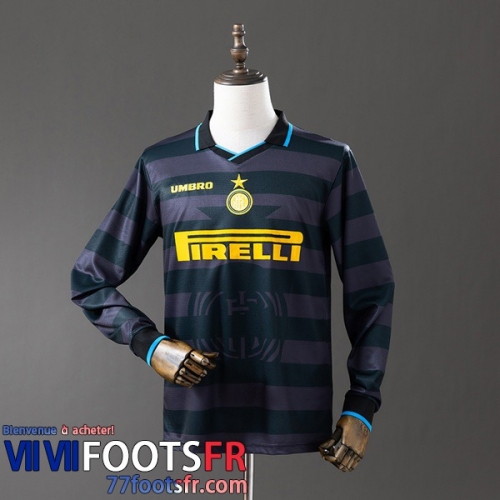 Retro Maillot De Foot Inter Milan Third Homme Manche Longue 97 98 FG1138