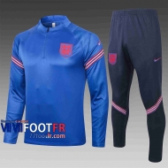 Survetement Foot Angleterre 2020 2021 Bleu clair Grande taille