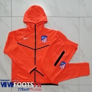 Veste Foot - Sweat A Capuche Atletico Madrid orange Homme 2022 2023 JK423