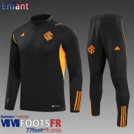 KIT: Survetement de Foot Internacional noir Enfant 2023 2024 TK708