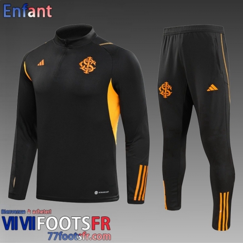 KIT: Survetement de Foot Internacional noir Enfant 2023 2024 TK708