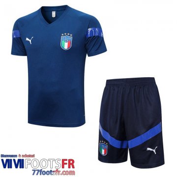 Survetement T Shirt Italie bleu marine Homme 2022 2023 TG645
