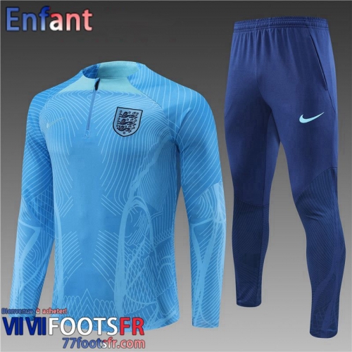 KIT: Survetement de Foot Angleterre bleu Enfant 2022 2023 TK403