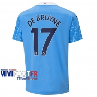 Maillot de foot Manchester City Kevin De Bruyne #17 Domicile Enfant 2020 2021