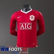 Retro Maillot De Foot Manchester United Domicile Homme Manche Longue 06 07 FG1027