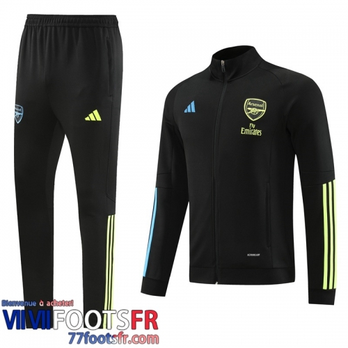 Veste Foot Arsenal noir Homme 2023 2024 JK792