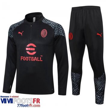 Survetement de Foot AC Milan noir Homme 2023 2024 A74
