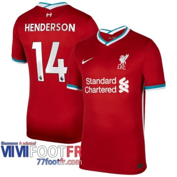 Maillot de foot Liverpool Jordan Henderson #14 Domicile 2020 2021