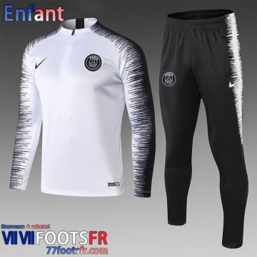 Survetement de Foot PSG blanc Enfant 21 22 TK179