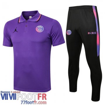 Polo foot PSG mauve Uomo 2021 2022 PL87