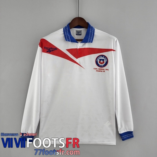 Retro Maillot De Foot Chile Exterieur Homme Manche Longue 1998 FG159