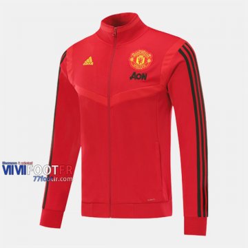 Boutique Veste Foot Manchester United Rouge 2019/2020 Nouveau Promo