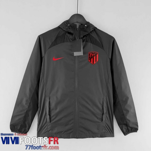 Coupe Vent - Sweat a Capuche Atletico Madrid noir Homme 2022 2023 WK129