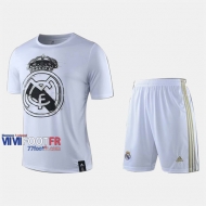 Ensemble Maillot Real Madrid Enfant Blanc 2019-2020 Personnalise :77Footfr