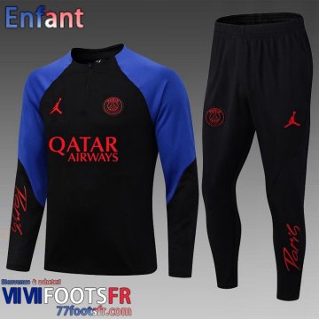 KIT: Survetement de Foot PSG Noir Enfant 2022 2023 TK394