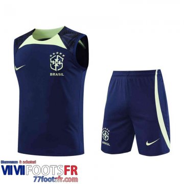 Survetement Sans manches Bresil bleu Homme 2022 2023 TG653