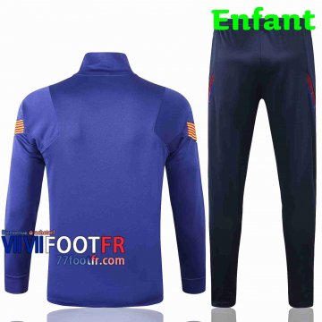 Survetement Foot Barcelone Enfant - Veste 2020 2021 bleu