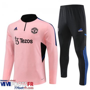 Survetement de Foot Manchester United rose Homme 2022 2023 TG721