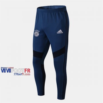 Promo: Nouveaux Pantalon Entrainement Foot Bayern Munich Slim Bleu Fonce 2019/2020