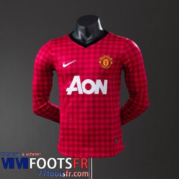 Retro Maillot De Foot Manchester United Domicile Homme Manche Longue 12 13 FG1030