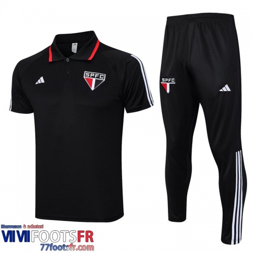 Polo foot Sao Paulo noir Homme 2023 2024 PL680