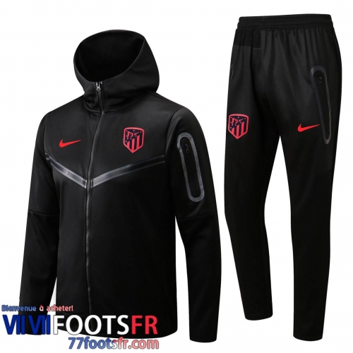 Veste Foot - Sweat A Capuche Atletico Madrid noir Homme 2022 2023 JK427