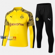 Classique Ensemble Survetement Foot Borussia Dortmund Jaune Thailande 2019 2020 Nouveau