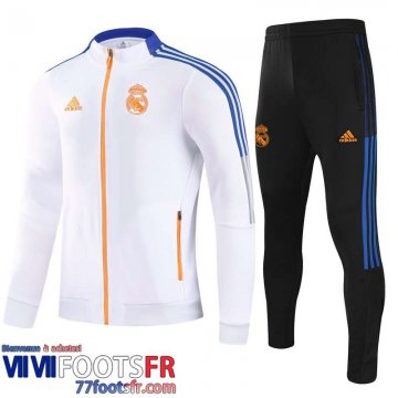 Veste Foot Real Madrid blanche Enfant 21 22 TK154