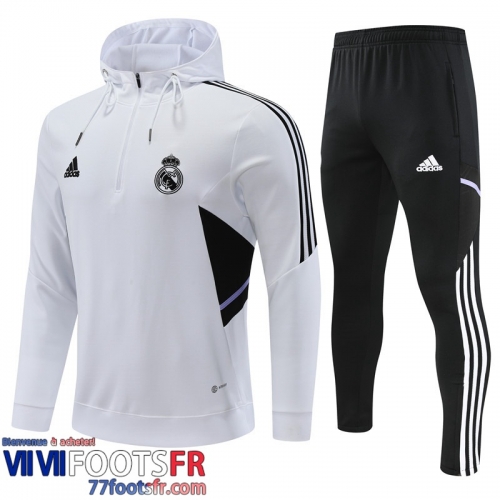 Sweatshirt Foot Real Madrid Blanc Homme 2022 2023 SW44