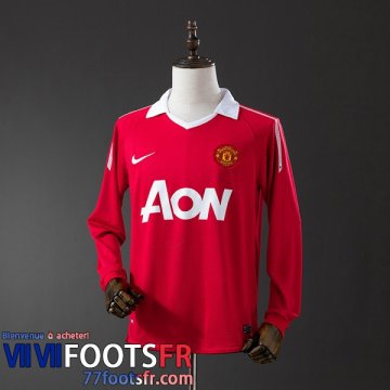 Retro Maillot De Foot Manchester United Domicile Homme Manche Longue 2010 11 FG846