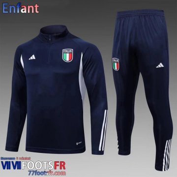 Survetement de Foot Italie bleu marine Enfant 2023 2024 TK625