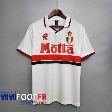 77footfr Retro Maillots foot 93 94 AC Milan Exterieur