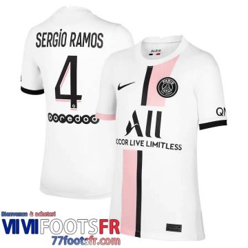 Maillot De Foot PSG Extérieur Homme 21 22 # Sergio Ramos 4