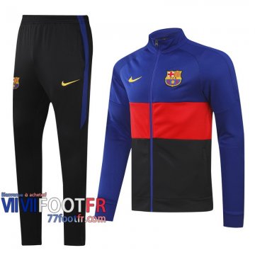 77footfr Veste Foot Barcelone Bleu royal/rouge/noir - Patron 2020 2021 J154