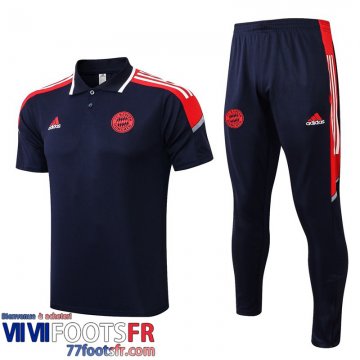 Polo foot Bayern Munich bleu marine Homme 2021 2022 PL291