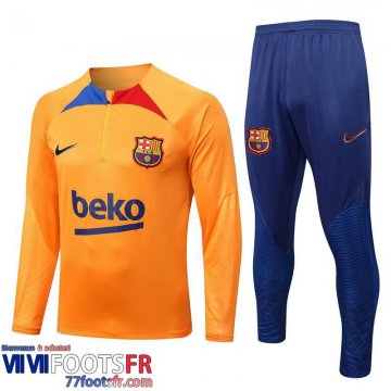 Survetement de Foot Barcelone orange Homme 2022 2023 TG447