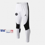 Promo: Les Nouveaux Pantalon Entrainement Foot PSG Paris Saint Germain Jordan Vintage Blanc 2019/2020