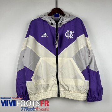 Coupe Vent Flamengo violet blanc Homme 2023 2024 WK501