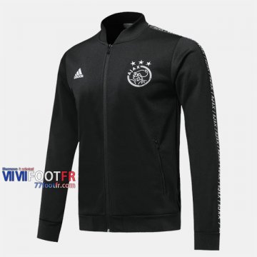 Magasins Veste Foot Afc Ajax Noir 2019/2020 Nouveau Promo