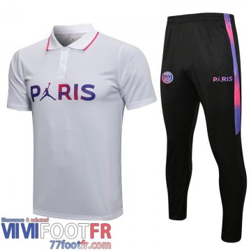 Polo foot PSG blanc Uomo 2021 2022 PL84