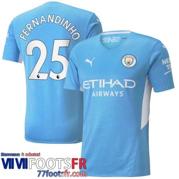 Maillot De Foot Manchester City Domicile Homme 21 22 # Fernandinho 25