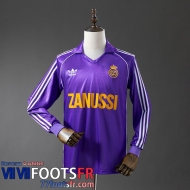 Retro Maillot De Foot Real Madrid Exterieur Homme Manche Longue 84 85 FG1221